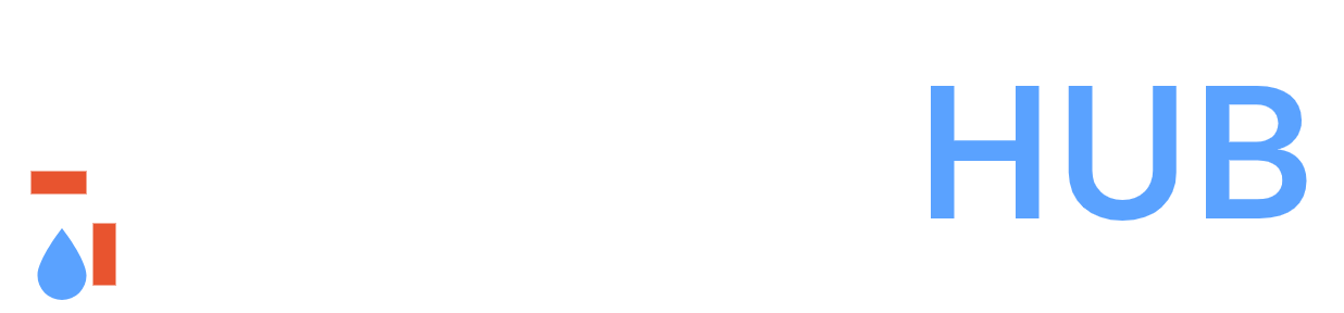Dripfix HUB logo in white